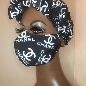 Handmade made headband and mask set